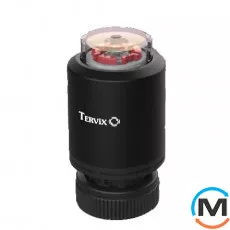 Термопривід Tervix ProLine Egg 2 нормально-закритий чорний, Колір: Чорний, Положення приводу: Нормально закрито, фото 