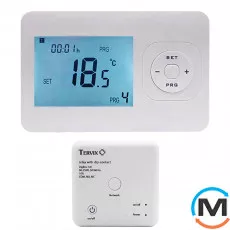Комплект беспроводного управления отоплением Tervix Pro Line ZigBee беспроводной термостат + реле (с, Управляющий сигнал: Сухой контакт, фото 