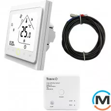 Комплект беспроводного управления отоплением Tervix Pro Line ZigBee термостат встраиваемый + реле (с, Управляющий сигнал: Сухой контакт, фото 
