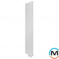 Радіатор Luxrad Columnus двотрубний 1800x450x66 (1244 Вт) підключення нижнє центральне білий RAL, Виконання: Вертикальний, Колір: Білий, Висота (мм): 1800, Кількість рядів: 2, Довжина (мм): 450, фото 