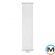 Радіатор Luxrad Columnus двотрубний 2000x540x66 (1664 Вт) підключення нижнє праворуч білий RAL 9010, Виконання: Вертикальний, Колір: Білий, Висота (мм): 2000, Кількість рядів: 2, Довжина (мм): 540, фото 