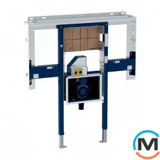 Інсталяція Geberit Duofix для умивальника 90 см Geberit One і змішувача, що вбудовується в стіну (111., фото 