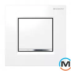 Клавіша змиву для уриналу Geberit Sigma 30, білий/хром глянсовий (116.017.KJ.1), фото 