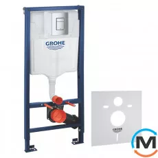 Система інсталяції для унітазу Grohe Rapid SL 3 в 1 з кнопкою Skate Cosmopolitan (38772001/37131000, фото 