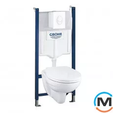 Система інсталяції Grohe Solido Compact + Skate Air, білий (39116000), фото 
