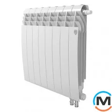 Радиатор Royal Thermo BiLiner 500 Bianco Traffico VR - 8 секций, Цвет: Белый, Межосевое расстояние (мм): 500, Кол-во секций: 8, фото 