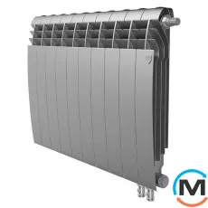 Радиатор Royal Thermo BiLiner 500 Silver Satin VR - 10 секций, Цвет: Серый, Межосевое расстояние (мм): 500, Кол-во секций: 10, фото 