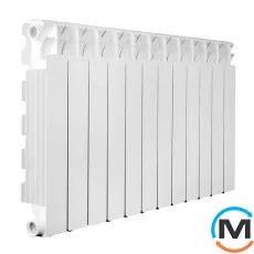 Алюмінієвий радіатор Fondital (12-секцій) ALETERNUM B4 350/100, Міжосьова відстань (мм): 350, Кількість секцій: 12, фото 