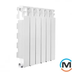 Алюмінієвий радіатор Fondital (6-секцій) ALETERNUM B4 350/100, Міжосьова відстань (мм): 350, Кількість секцій: 6, фото 