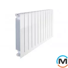 Радіатор алюмінієвий Fondital (12 секцій) BLITZ SUPER B4 500/100, Колір: Білий, Міжосьова відстань (мм): 500, Кількість секцій: 12, фото 