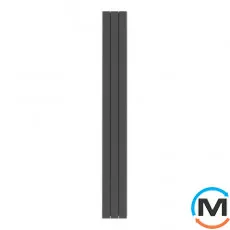 Дизайн радіатор Nova Florida (3 секції) LEDRO S/90 1800 мм ARDESIA вертикальний, Колір: Сірий, Міжосьова відстань (мм): 1800, Кількість секцій: 3, фото 