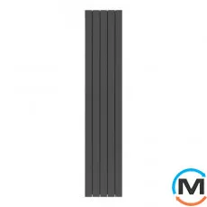 Дизайн радіатор Nova Florida (5 секцій) LEDRO S/90 2000 мм ARDESIA вертикальний, Колір: Сірий, Міжосьова відстань (мм): 2000, Кількість секцій: 5, фото 