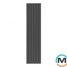 Дизайн радіатор Nova Florida (6 секцій) LEDRO S/90 1600 мм ARDESIA вертикальний, Колір: Сірий, Міжосьова відстань (мм): 1600, Кількість секцій: 6, фото 