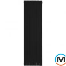 Дизайн радіатор Nova Florida (6 секцій) LEDRO S/90 2000 мм BLACK вертикальний, Колір: Чорний, Міжосьова відстань (мм): 2000, Кількість секцій: 6, фото 