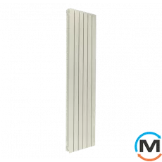 Дизайн радіатор Nova Florida (4 секції) LEDRO S/90 1800 мм PEARL вертикальний, Колір: Бежевий, Міжосьова відстань (мм): 1800, Кількість секцій: 4, фото 