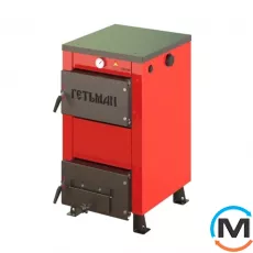 Котел твердопаливний Гетьман-15 кВт, Варіант: Без плити, Теплова потужність (кВт): 15, фото 