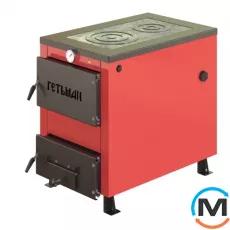 Котел твердопаливний Гетьман-22П кВт, Варіант: З плитою, Теплова потужність (кВт): 22, фото 