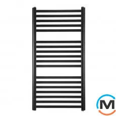 Сушка для рушників Betatherm BE 500*969 RAL 9005M електричний 300 ВАТ правий, Виконання: Правий, Колір: Чорний, фото 