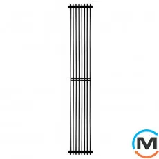 Радіатор Betatherm Metrum BM6 2180-30 1800x255x146mm Ral 9005M №66, Колір: Чорний, Довжина (мм): 255, Макс. Температура (град.): 120, фото 