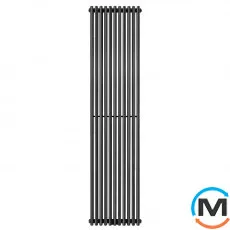 Радіатор Betatherm Praktikum 1 2000*501 (Чорний RAL9005M, підк. №99), Колір: Чорний, Висота (мм): 2000, Глибина (мм): 60, Кількість секцій: 13, фото 