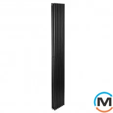 Радіатор Betatherm Praktikum 2 1800*275 (Чорний RAL9005М, підк. №99), Колір: Чорний, Висота (мм): 1800, Глибина (мм): 85, Кількість секцій: 7, фото 