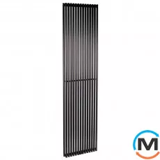 Радіатор Betatherm Praktikum 2 2000*539 (Чорний RAL9005М, підк. №99), Колір: Чорний, Висота (мм): 2000, Глибина (мм): 85, Кількість секцій: 14, фото 