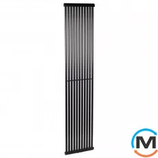 Радіатор Betatherm PS STYLE 1 1800*405 (Чорний RAL9005M, підк. №99), Підключення радіатора: Нижнє, Колір: Чорний, Кількість секцій: 11, фото 