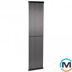 Радіатор Betatherm PS STYLE 1 1800*441 (Чорний RAL9005M, підк. №34), Підключення радіатора: Бокове, Колір: Чорний, Кількість секцій: 12, фото 