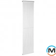 Радіатор Betatherm PS STYLE 1 1800*477 (Білий RAL9016M, підк. №99), Підключення радіатора: Нижнє, Колір: Білий, Кількість секцій: 13, фото 