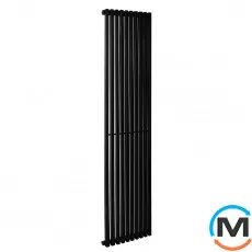 Радіатор Betatherm Quantum 1 1800*405 (Чорний RAL 9005M, підк. №34), Підключення радіатора: Бокове, Колір: Чорний, Висота (мм): 1800, Глибина (мм): 60, Кількість секцій: 10, фото 