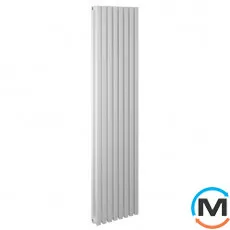 Радіатор Betatherm Quantum 2 1500*325 (Білий RAL9016M, підк. №34), Підключення радіатора: Бокове, Колір: Білий, Висота (мм): 1500, Глибина (мм): 85, Кількість секцій: 8, фото 