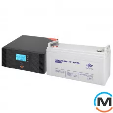 Комплект резервного живлення LogicPower B1500 + мультигелева батарея 1440 Ватт, Ємність, Ah: 120, фото 