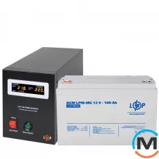 Комплект резервного живлення LogicPower B800 + мультигелева батарея 1280 Ватт, фото 