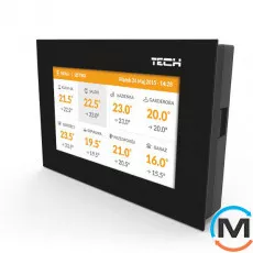 Беспроводная панель управления + датчик температуры (скрытый монтаж) Tech M-8e, фото 