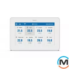 Проводная панель управления (скрытый монтаж) + WiFi – 32 зоны Tech M-9r, фото 