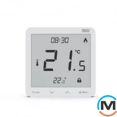 Дротовий кімнатний регулятор Tech + локальний контроль зони R-9s plus, фото 