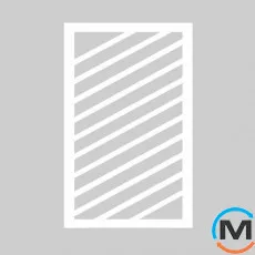 Сушка для рушників Genesis-Aqua Krapiva 1000x530 білий, Колір: Білий, Висота (мм): 1000, фото 