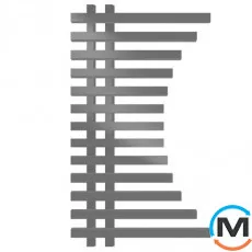 Сушка для рушників Genesis-Aqua Sokol 1200x600 графіт, Колір: Графіт, фото 