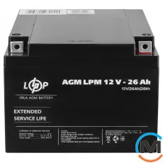 Акумулятор LogicPower AGM LPM 12V - 26 Ah, фото 