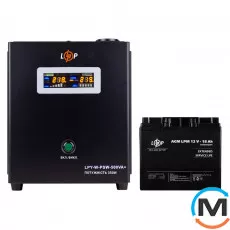 Комплект резервного живлення для котла LogicPower ДБЖ + AGM батарея (UPS A500 + АКБ AGM 235W), фото 
