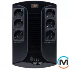 Лінійно-інтерактивне ДБЖ LogicPower 650VA-6PS (455Вт), фото 