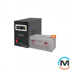 Комплект резервного живлення LogicPower ДБЖ + гелева батарея (UPS B1500 + АКБ GL 2800W), фото 