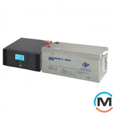 Комплект резервного живлення LogicPower ДБЖ + мультигелева батарея (UPS B1500 + АКБ MG 2400W), фото 