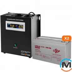 Комплект резервного живлення LogicPower ДБЖ + гелева батарея (UPS W1500 + АКБ GL 2800W), фото 