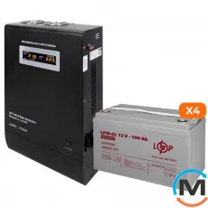 Комплект резервного живлення LogicPower ДБЖ + гелева батарея (UPS W3000 + АКБ GL 5600W), фото 