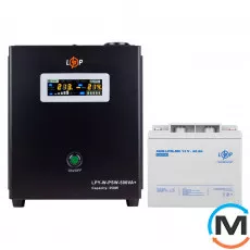 Комплект резервного живлення для котла LogicPower ДБЖ + мультигелева батарея (UPS W500 + АКБ MG 520W), фото 