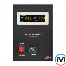 ДБЖ LogicPower з правильною синусоїдою 12V LPY-B-PSW-500VA+ (350Вт) 5A/10A, фото 
