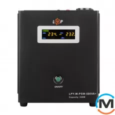 ДБЖ LogicPower з правильною синусоїдою 12V LPY-W-PSW-500VA+(350Вт)5A/10A, фото 