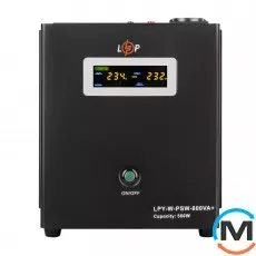 ДБЖ LogicPower з правильною синусоїдою 12V LPY-W-PSW-800VA+(560Вт)5A/15A, фото 