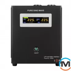 ДБЖ LogicPower з правильною синусоїдою 24V LPY-W-PSW-1500VA+(1050Вт)10A/15A, фото 